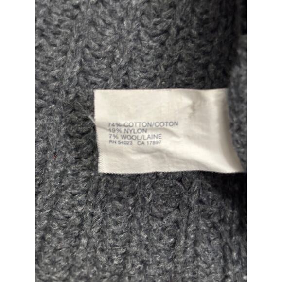 GAP Gray Knit Button-Up Cardigan Sweater Size Small - Picture 5 of 6